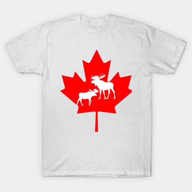 Canada flag wildlife collection T-Shirt by DW Arts Design
